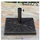 Outsunny Patio Umbrella Stand Parasol Base - 15Kg Square - Bronze