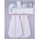 Silentnight Safe Nights 6-18 Months 2.5 Tog Baby Sleeping Bag - Pack Of 2 - Pink