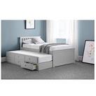 Julian Bowen Maise Children'S Bed With Pull Out Guest Bed And Drawers - Grey