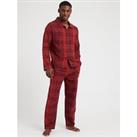 Calvin Klein Long Sleeve Pyjama Pants Set - Red