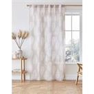 Catherine Lansfield Palm Leaf Slot Top Voile Curtain
