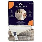 Dreamland Nap Time Warming Sherpa Electric Heated Throw - Natural