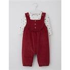 Lucy Mecklenburgh X V By Very Cord Dungaree & Bodysuit Set - Multi