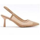 River Island Wide Mesh Court Shoes - Beige