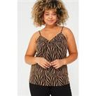 V By Very Curve Animal Lurex Ring Cami