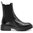 Dune London Dune Picture Leather Cleated Biker Boots - Black