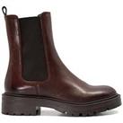 Dune London Dune Picture Leather Cleated Biker Boots - Brown