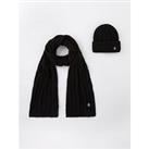 Tommy Hilfiger Timeless Beanie And Scarf Gift Set - Black