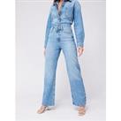 V By Very Denim Co-Ord Wide Leg Jeans