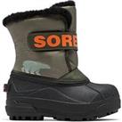 Sorel Younger Kids Snow Commander Insulated Snow Boot - Khaki