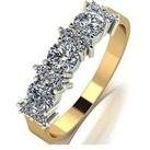 Moissanite 9Ct Gold 1.00Ct Total Eternity Ring