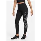 Nike Sportswear Classics Graphic High-Waisted Leggings - Black/White