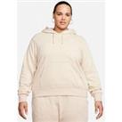 Nike Sportswear Club Fleece Women'S Pullover Hoodie - Beige (Plus Size)