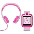 Tikkers Plain Pink Interactive Watch & Headphone Set