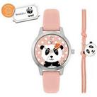 Tikkers X Wwf - Panda Dial Watch & Panda Charm Bracelet