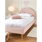 Very Home Rainbow Children'S Single Bed Frame With Mattress Options (Buy And Save!) - Pink - Bed Fra