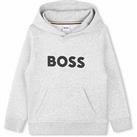 Boss Boys Logo Hoodie - Grey