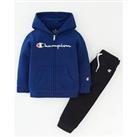Champion Legacy American Classics Hooded Full Zip Suit - Blue