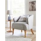Very Home Grace Fabric Accent Chair - Grey