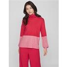 Vila Rollneck Long Sleeve Knitted Top - Pink