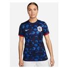 Nike Netherlands 2023 Women'S Away Stadium Short Sleeved Shirt - Blue