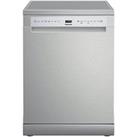 Hotpoint H7Fhs41 Fullsize 15 Place Setting Freestanding Dishwasher - Silver - Dishwasher Only