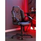 X Rocker Saturn Mid-Back Esport Gaming Chair - Black / Gold