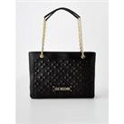 Love Moschino Quilted Tote Bag - Black
