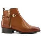 Dune London Wide Fit Pup Ankle Boot - Brown