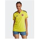 Adidas Womens Colombia Home Short Sleeved Shirt - Yellow