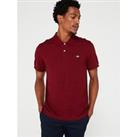 Gant Regular Fit Shield Ss Pique Polo - Red