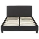 Everyday Marston Faux Leather Bed Frame With Mattress Options (Buy And Save!) - Black - Fsc Certifie