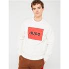 Hugo Duragol222 Large Logo Sweatshirt - White
