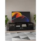 Swift Neptune Ready Assembled High Gloss Tv Unit - Fits Up To 65 Inch Tv - Black