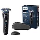 Philips Series 7000 Wet & Dry Men'S Electric Shaver With Pop-Up Trimmer, Travel Case, Charging Stand & Groomtribe App Connection - S7886/35