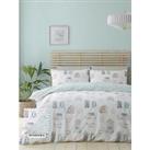 Catherine Lansfield Home Sweet Home Duvet Cover Set - Seafoam