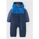 Columbia Infant Powder Lite Reversible Bunting Insulated Snowsuit - Navy