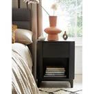 Very Home Carina 1 Drawer Bedside Chest - Black