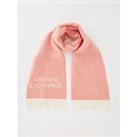 Armani Exchange Wool Mix Blanket Scarf - Pink