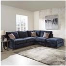 Very Home Verity Right Hand Fabric Corner Chaise Sofa + Footstool