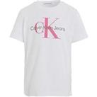 Calvin Klein Jeans Girls Ck Monogram T-Shirt - White