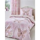 Catherine Lansfield Enchanted Butterfly Duvet Cover Set - Pink