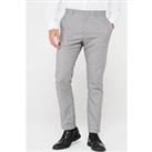 Very Man Textured Suit Trouser - Grey