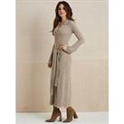 Michelle Keegan Premium Knitted Midi Dress - Camel
