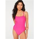 Everyday Square Neck Swimsuit - Pink
