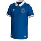 Fanatics Hummel Everton Junior 23/24 Short Sleeved Home Shirt - Blue