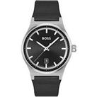 Boss Gents Boss Candor Black Leather Strap Watch