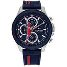 Tommy Hilfiger Men'S Watch With A Blue Silicone Strap