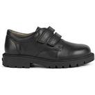 Geox Older Boys Shaylax Double Strap School Shoe - Black