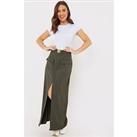 In The Style Utility Skirt With Split